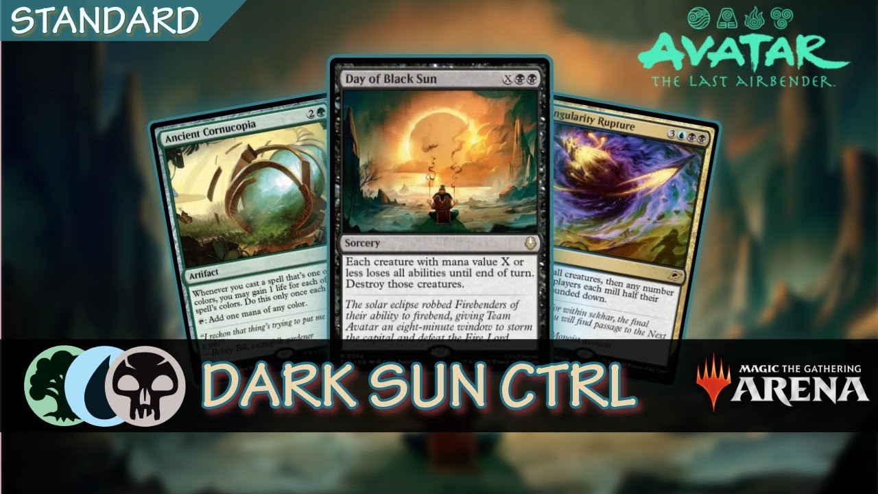 🔵⚫🟢  Dark Sun Control | Standard MTG Arena TLA