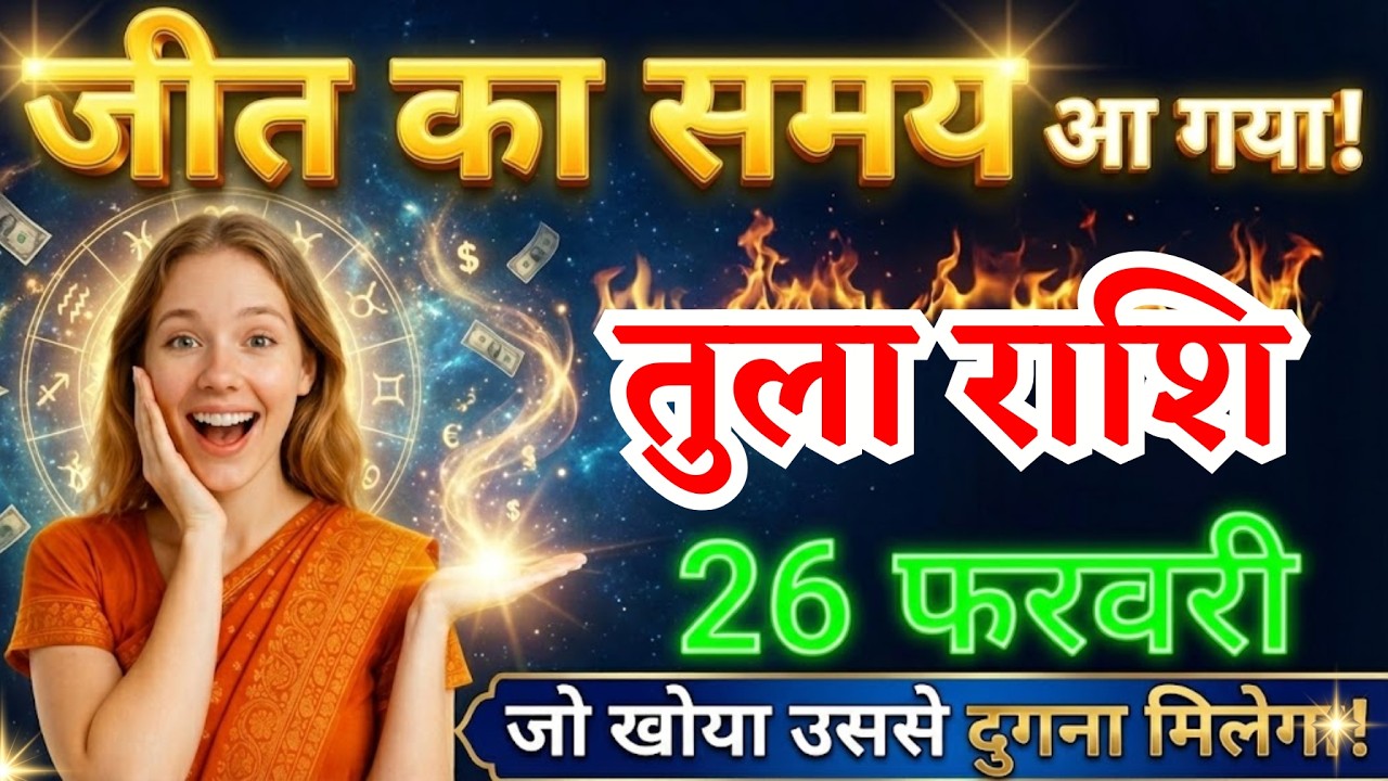 26 फरवरी, तुला राशि वालों जीत का समय आ गया, आज का राशिफल, Tula Rashi