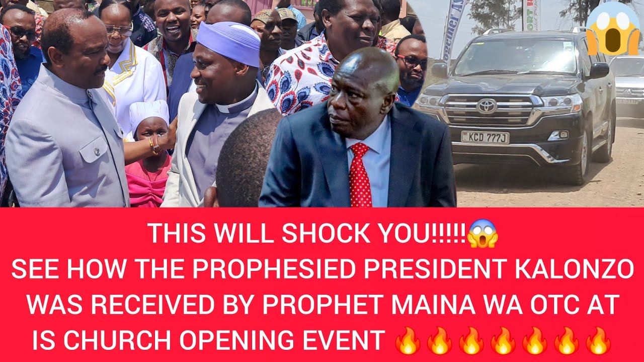 🔥KALONZO,GACHAGUA KWAMUKIRWO NI PROPHET MAINA WA OTC KANITHAINI WAKE MWERU😱
