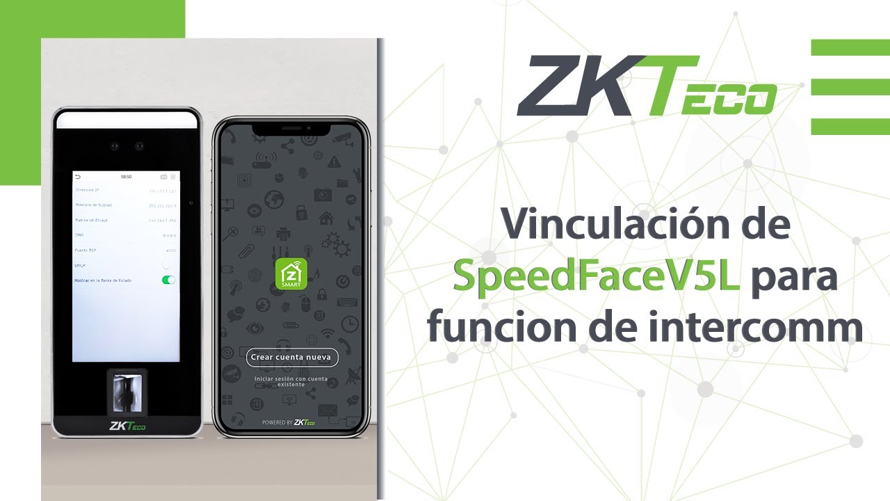 Vinculación de SpeedFaceV5L para función de intercomm