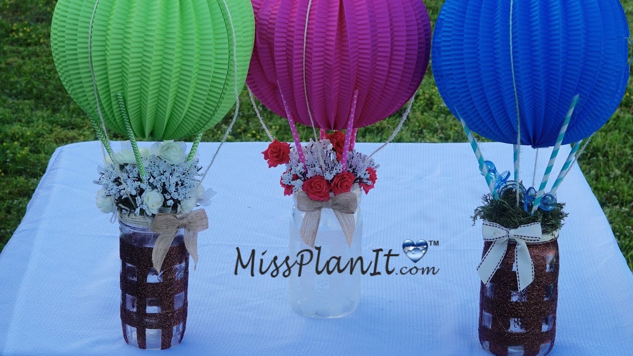 Mason Jar Baby Shower Centerpiece / DIY / How To Create This Centerpiece for Under $20!