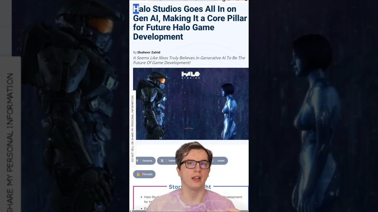 Halo полностью переходит на искусственный интеллект #игры #halo #ai