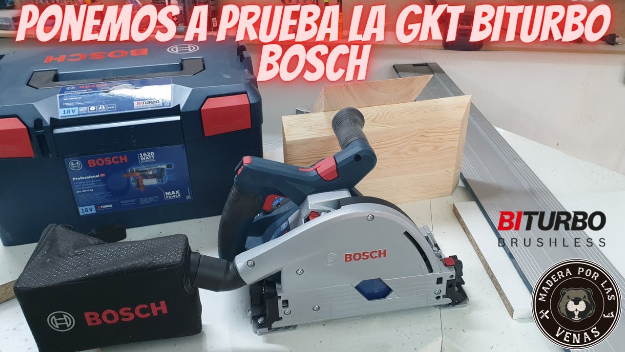 Unboxing probamos la sierra Bosch GKT 18V 52-GC Biturbo Pocore #bosch #unboxing #tutorial