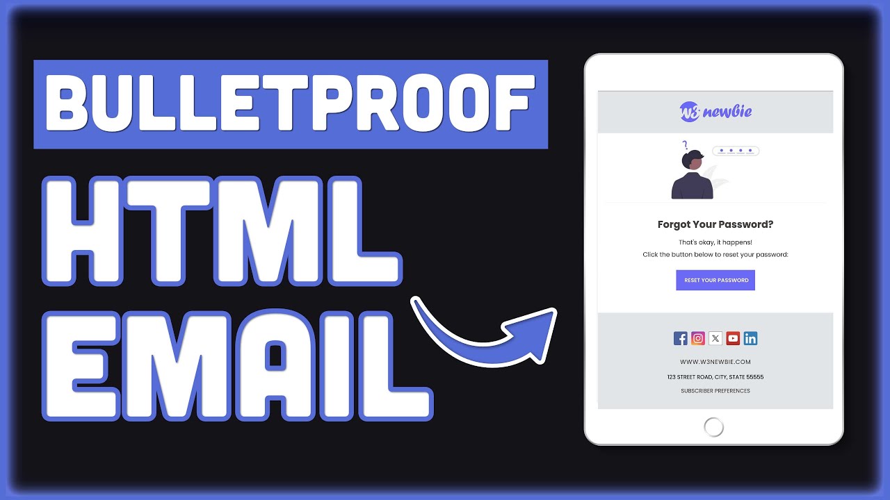 BULLETPROOF HTML Email Template
