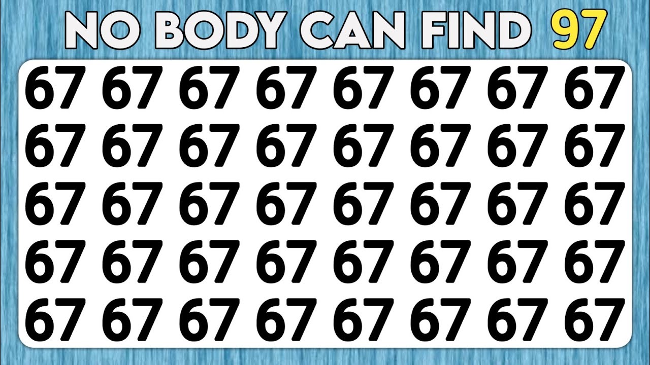 Test your eyes - Number and Letter Puzzle Edition | Observation Skills Focus 