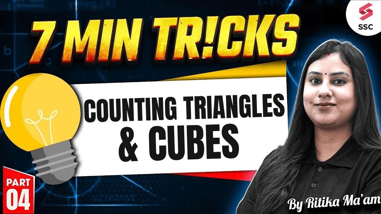 Counting Triangles & Cubes Reasoning Tricks in 15 Minutes | Part 4 | Reasoning by Ritika Ma’am