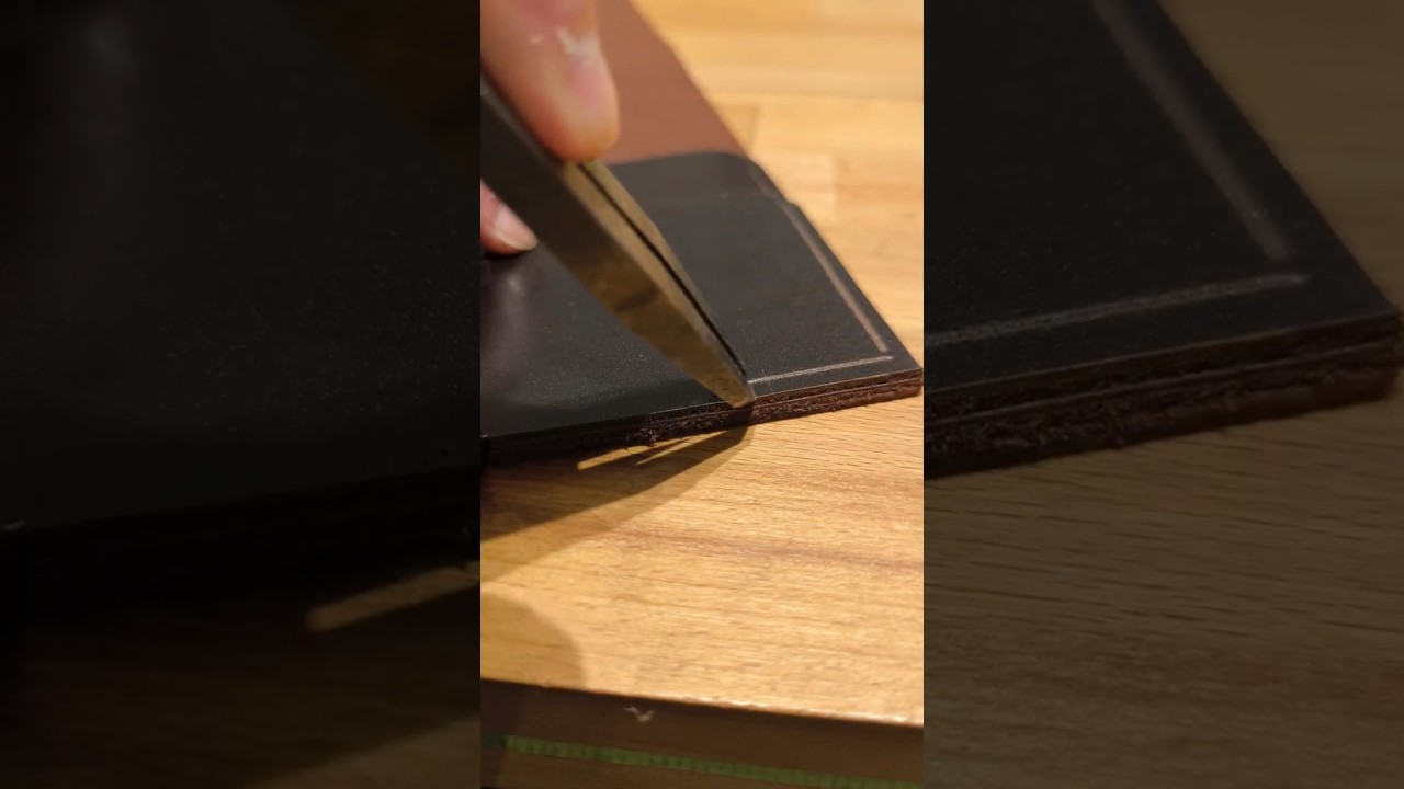 Handmade Leather ASMR Notebook Cover   Writing & Journals #leather #leathercraft #handmade #diy