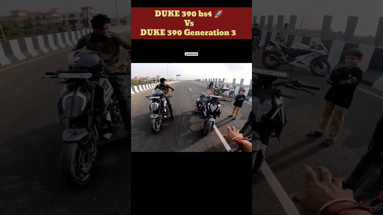 DUKE 390 bs4 🚀 vs DUKE 390 Generation 3 🚀