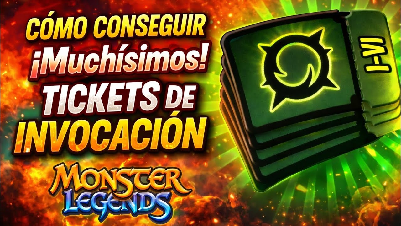 COMO CONSEGUIR MUCHISIMOS TICKETS DE INVOCACION / MEJOR METODO / MONSTER LEGENDS