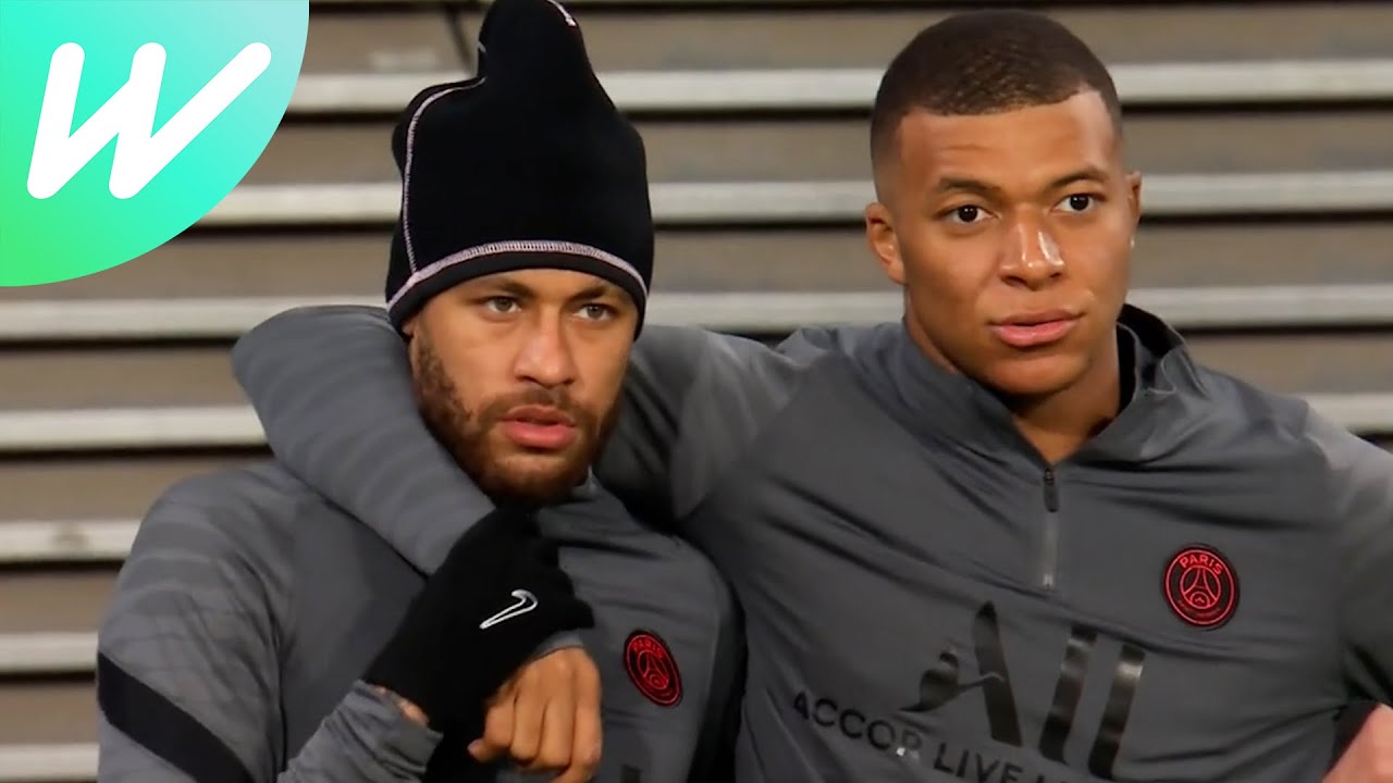 Neymar and Mbappe lead PSG training as injured Messi left out of squad | Group A | UCL | 2021/22
