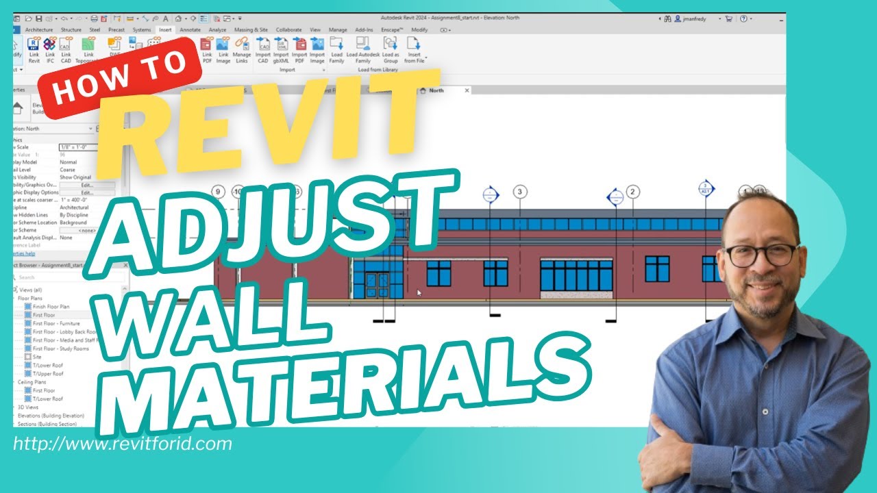 Using Different Materials in a Revit Wall