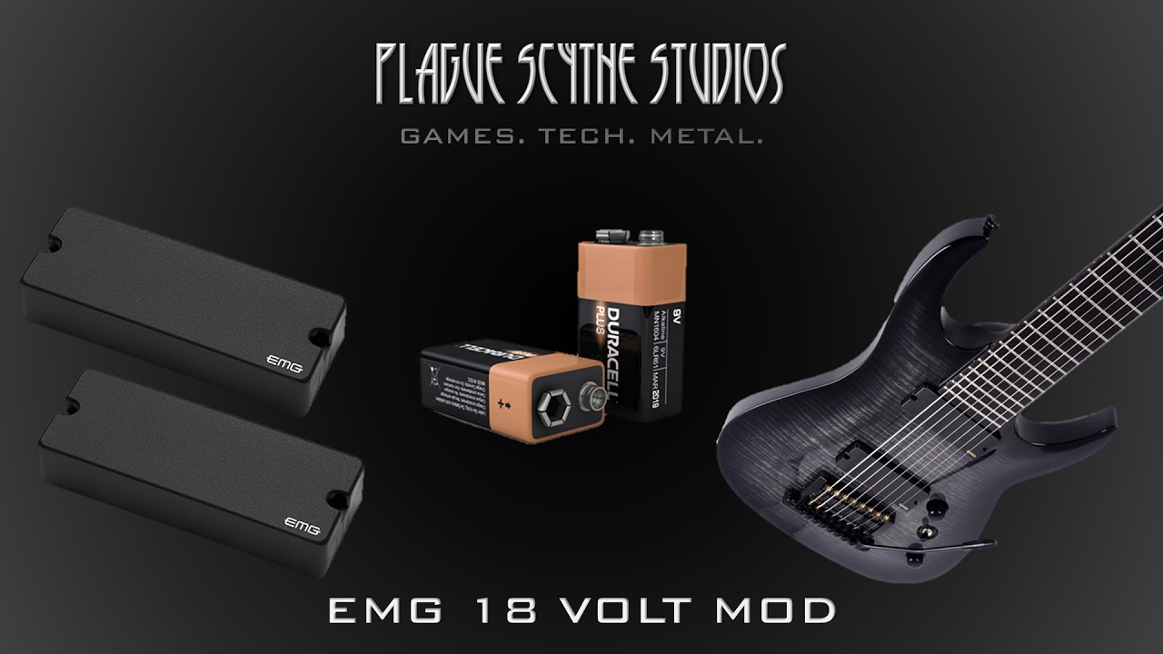 EMG 808 18 Volt Mod - Tutorial and 9 Volt Comparison