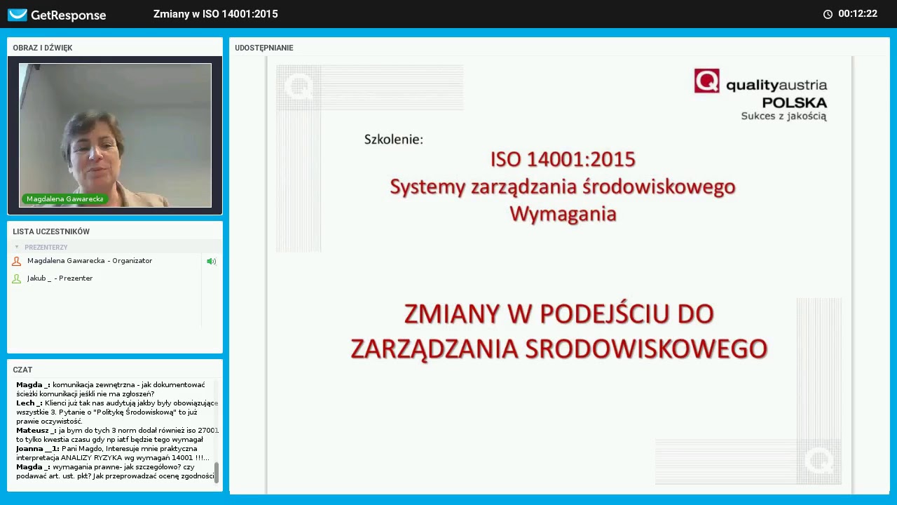 ISO 14001:2015 - zmiany w podejściu do zarządzania środowiskowego