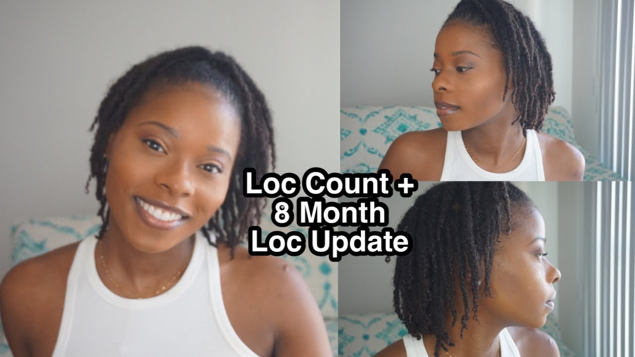 Counting my Locs|8 Month LOC Update|Up close view| LOC Journey