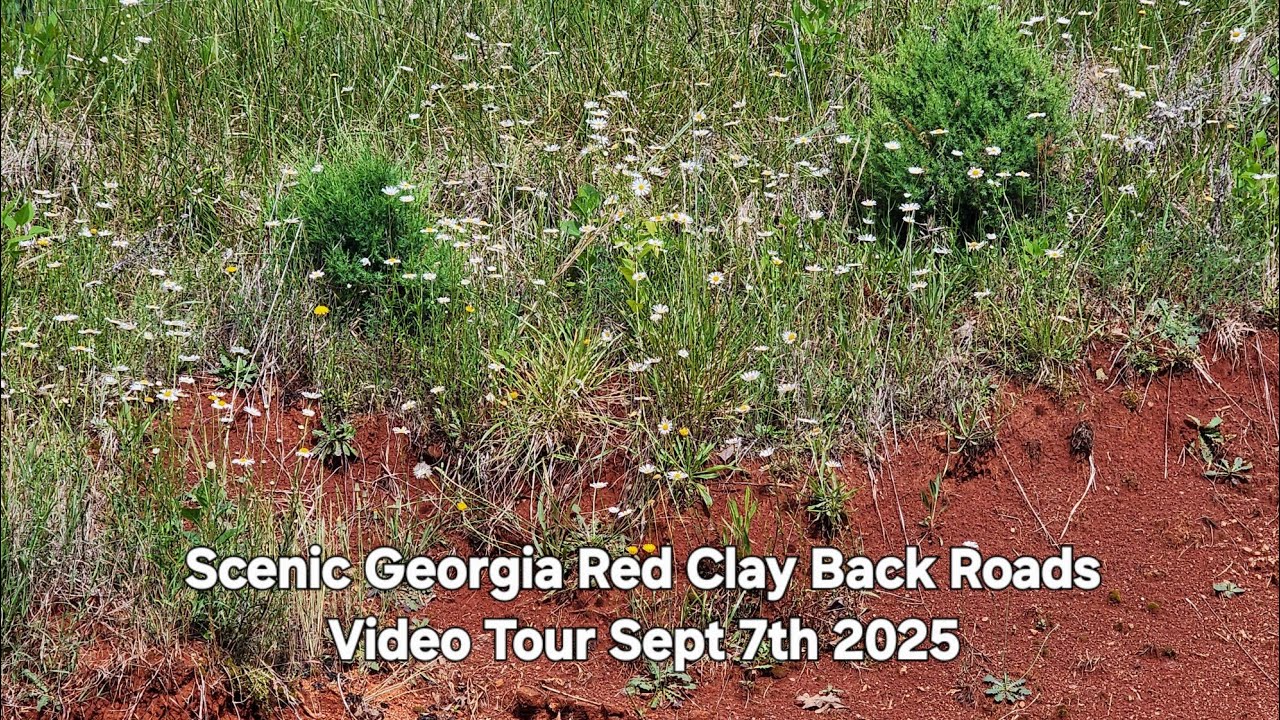 Scenic Georgia Red Clay BackRoads Driving Video Sept 7th 2025 #backroads #drivingtour #countryside