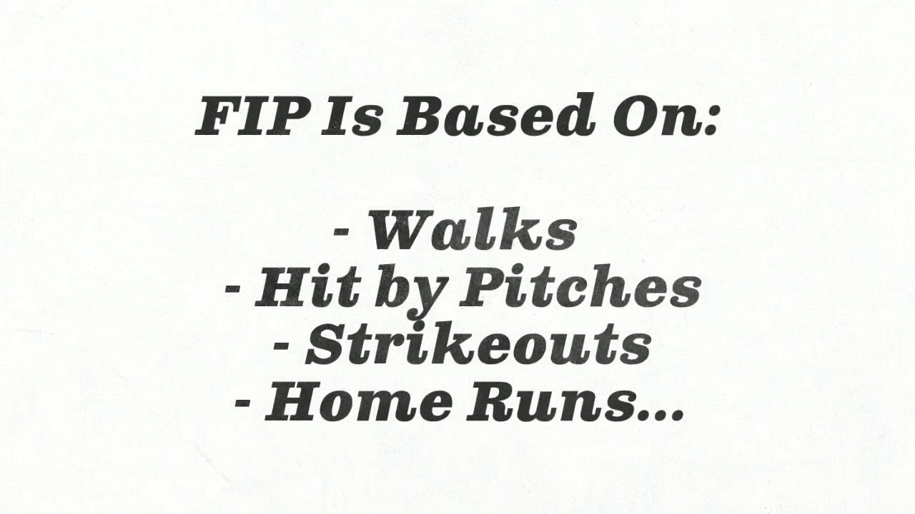 FIP: What is Fielding Independent Pitching?