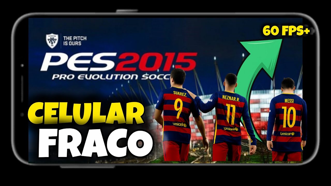 PES 2015 Rodando LISO em Celular Fraco | GAMEHUB + CONFIGURAÇÃO = MEDIATEK MALI 