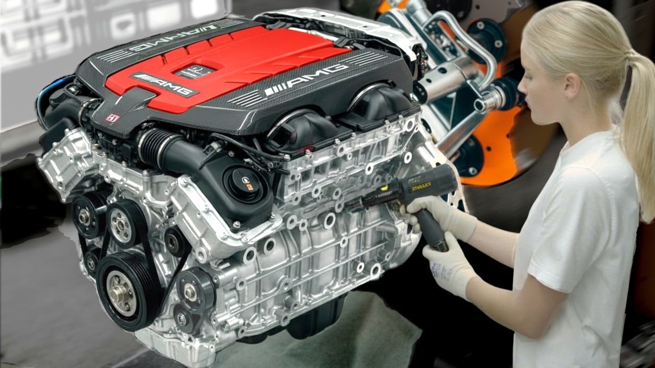 Inside AMG V8 & 4-cylinder M139 engine factory – Manufacturing process