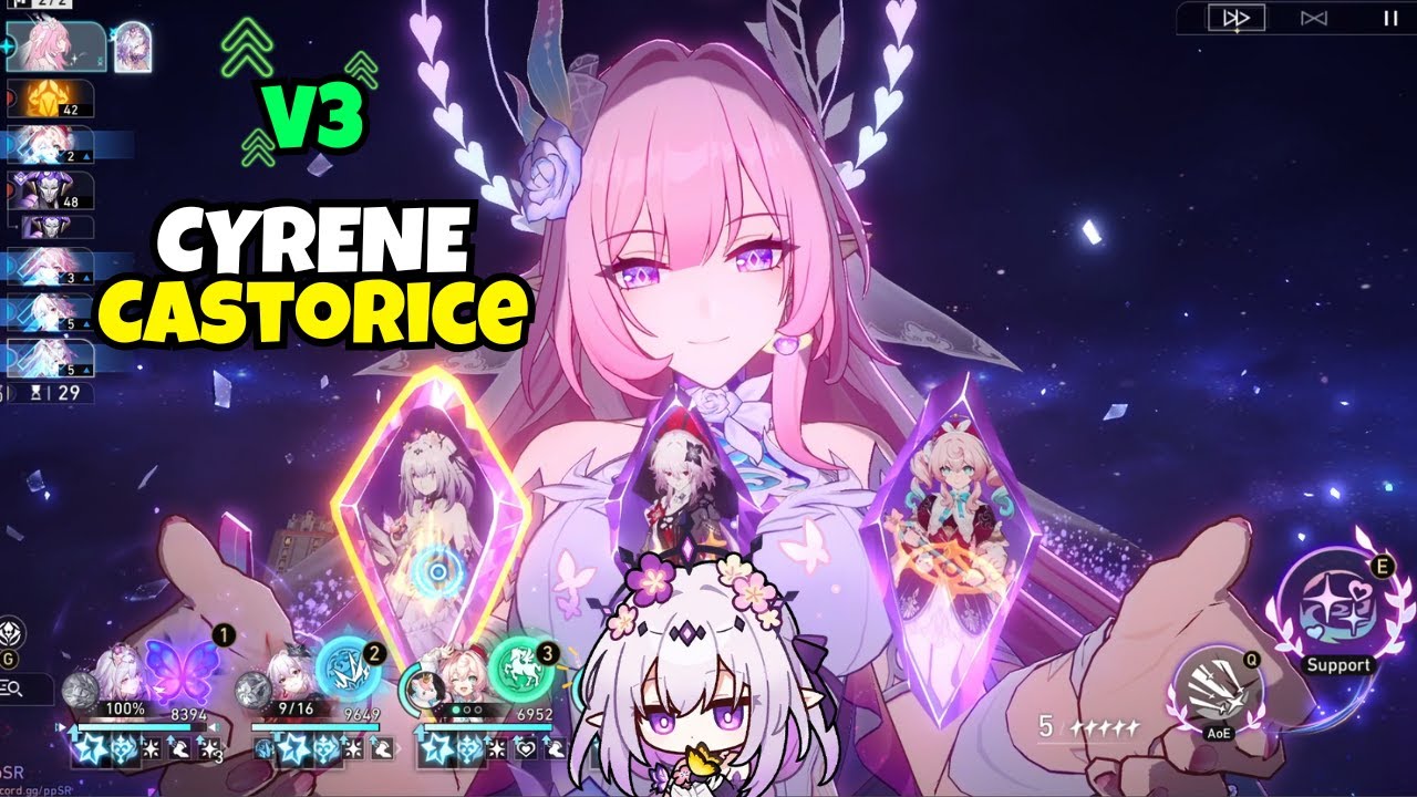 V3 Cyrene Castorice: E1 Tribbie better? | E0S1 & E2S1 | Honkai: Star Rail 3.7 Beta