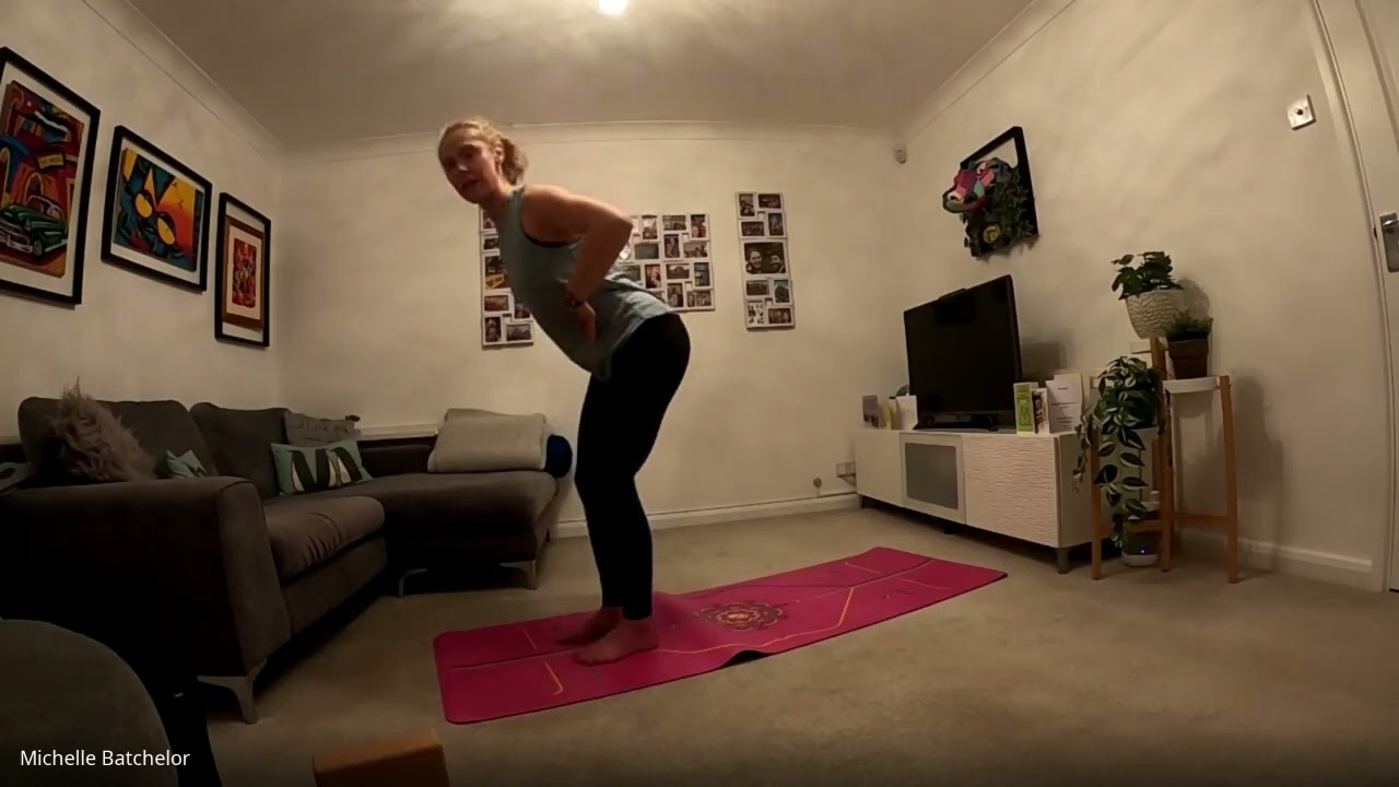 Yoga for mindful breathing and purposeful stretching.