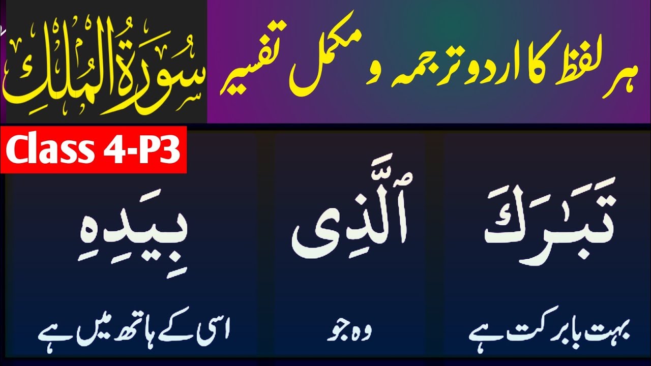 Surah Al Mulk | Ayat 6-13 | Class 1 | Urdu Translation Tafseer | Without Grammar | M Waqas Akhund |