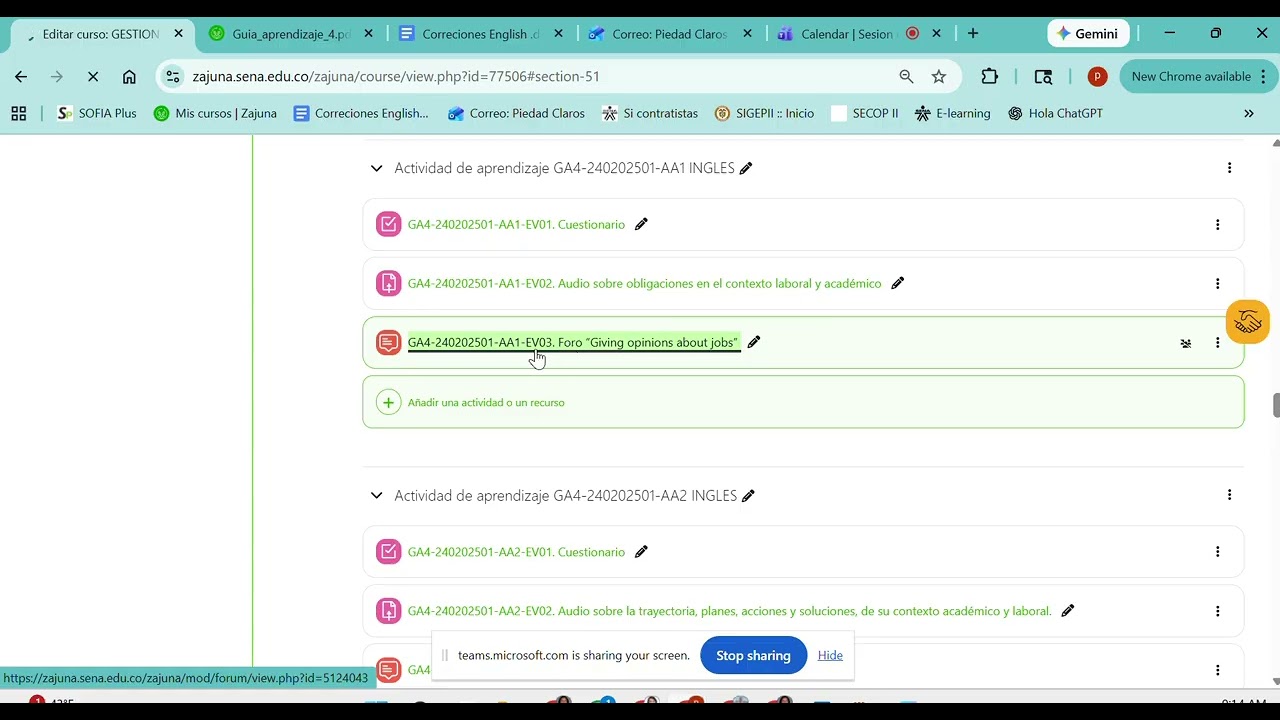 Sesion en Linea Marzo 3 Gestion Contable y Financiera