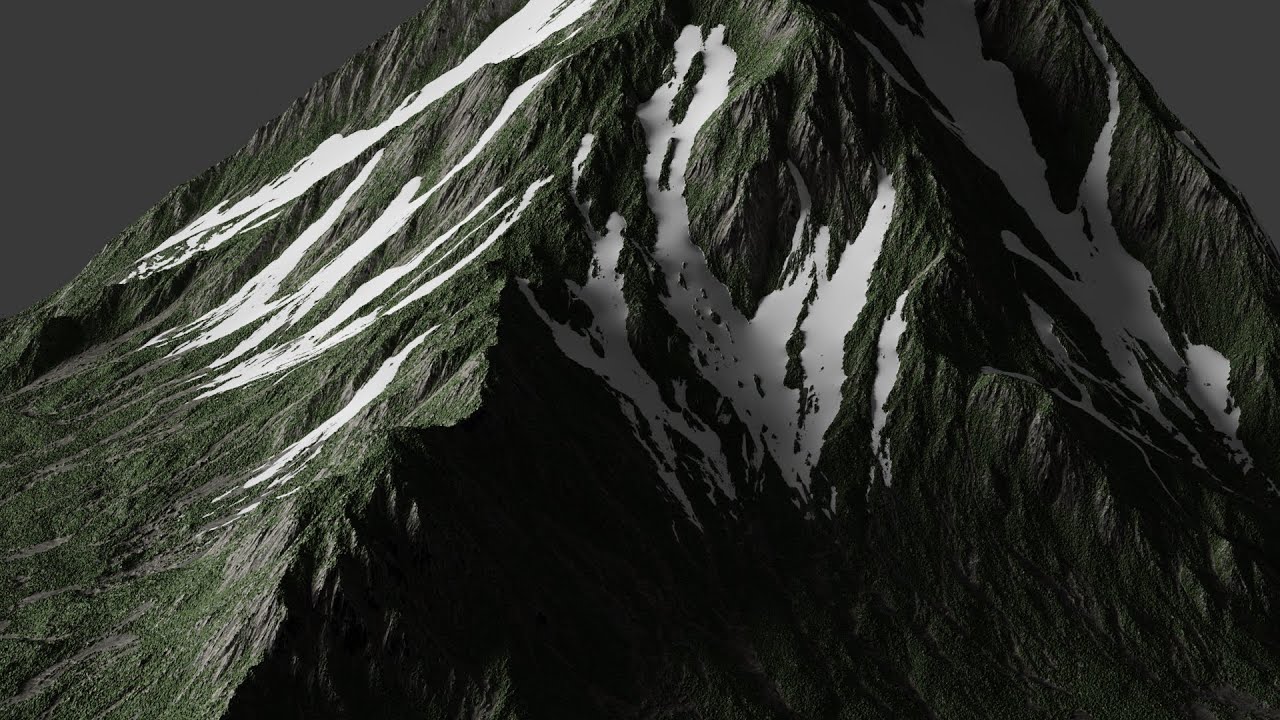 Creating a procedural 3d mountain asset (Gaea Tutorial)