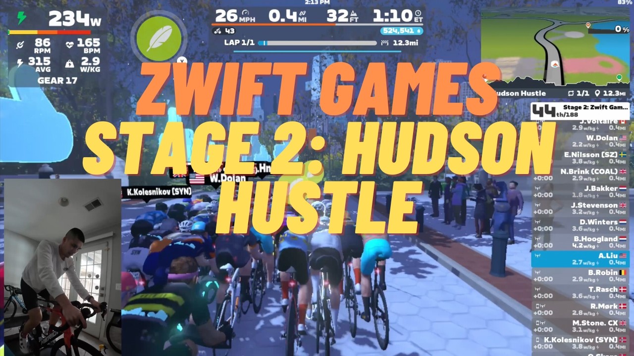 Zwift Games Stage 2: Hudson Hustle Race Recap!