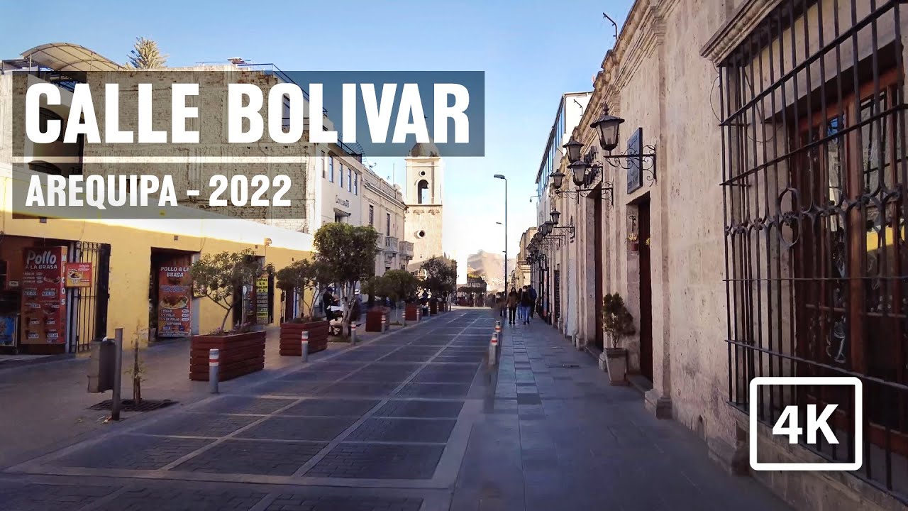 Caminando por Calle Bolivar, AREQUIPA 2022 | 4K