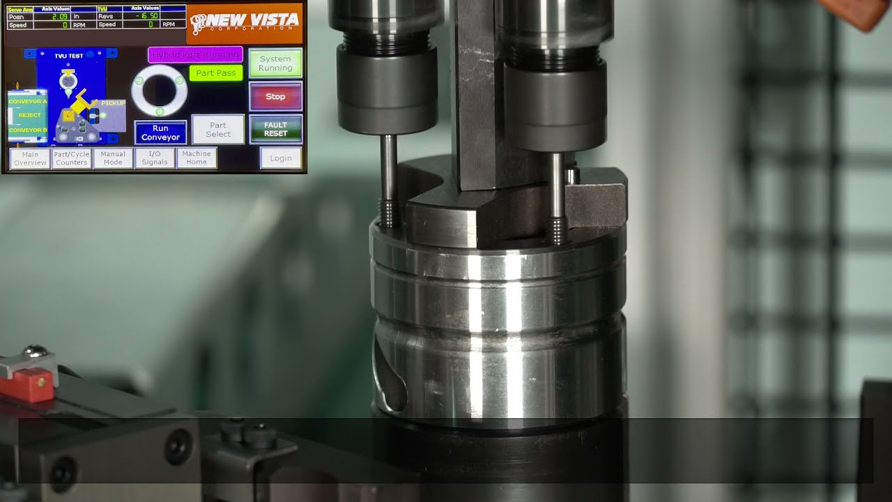 A New Vista FLX Station Verifying Internal Threads in Ball Nuts