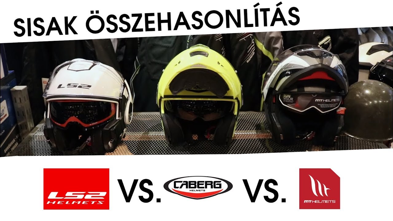 Sisak teszt és összehasonlítás | MT Atom VS. Caberg Duke II VS. LS2 Valiant