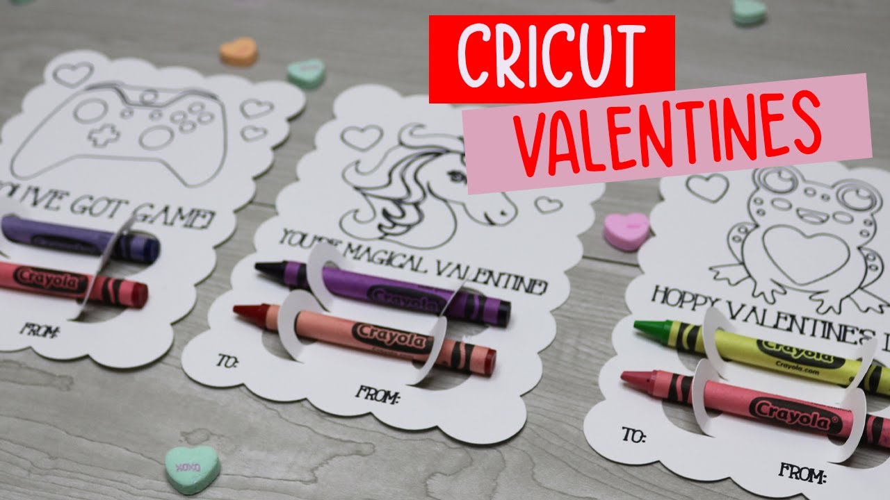 Cricut Crayon Cards for Valentine's Day 💕