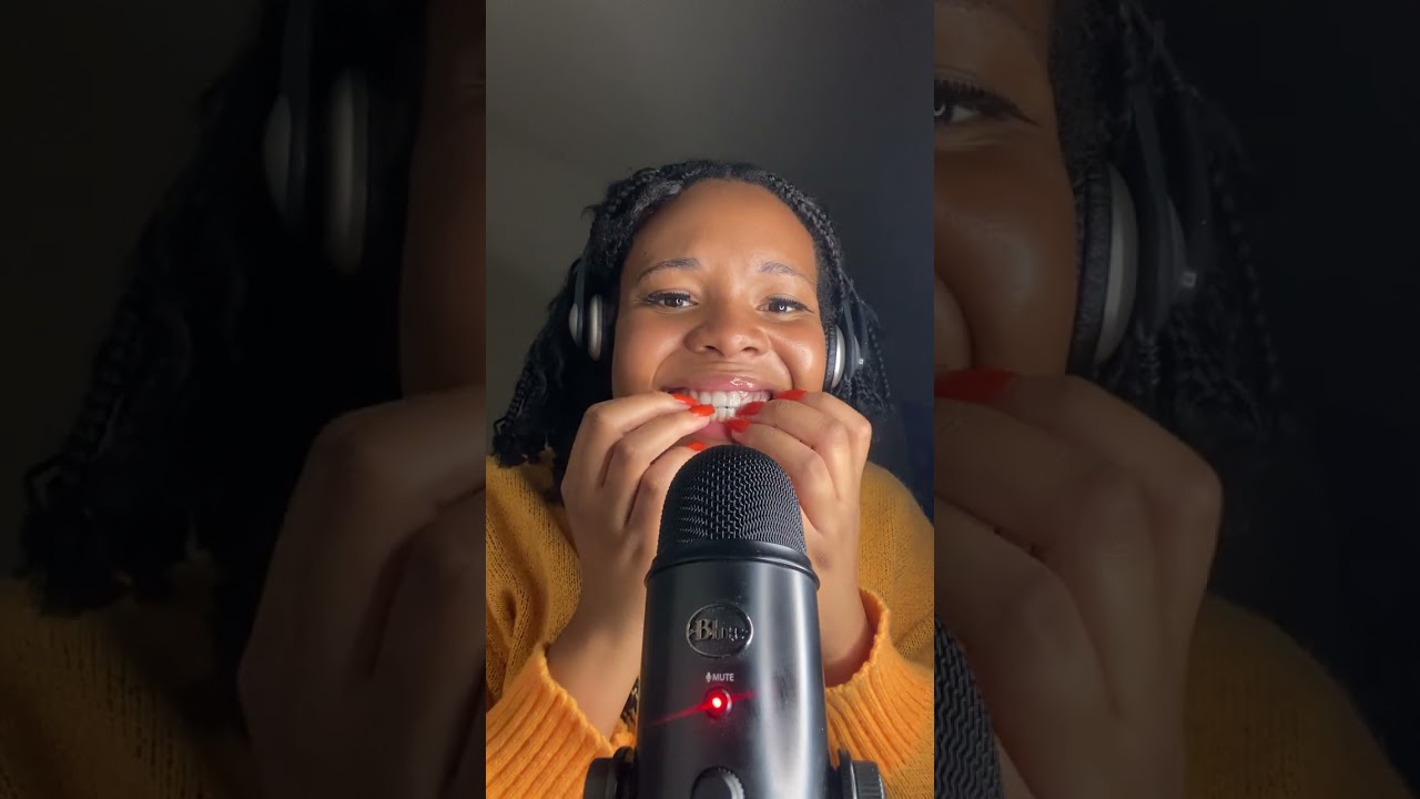 ASMR TEETH TAPPING + SCRATCHING BACK OF TEETH