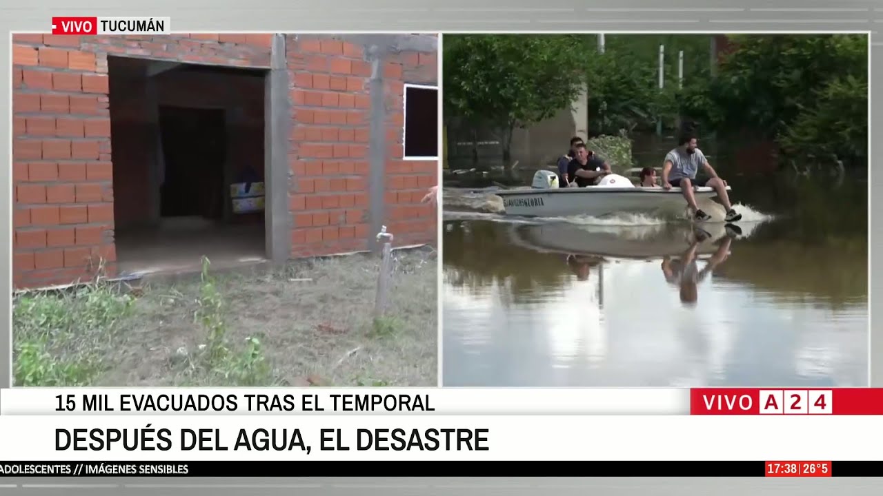 🔴 TUCUMÁN: DESPUÉS DEL AGUA, EL DESASTRE