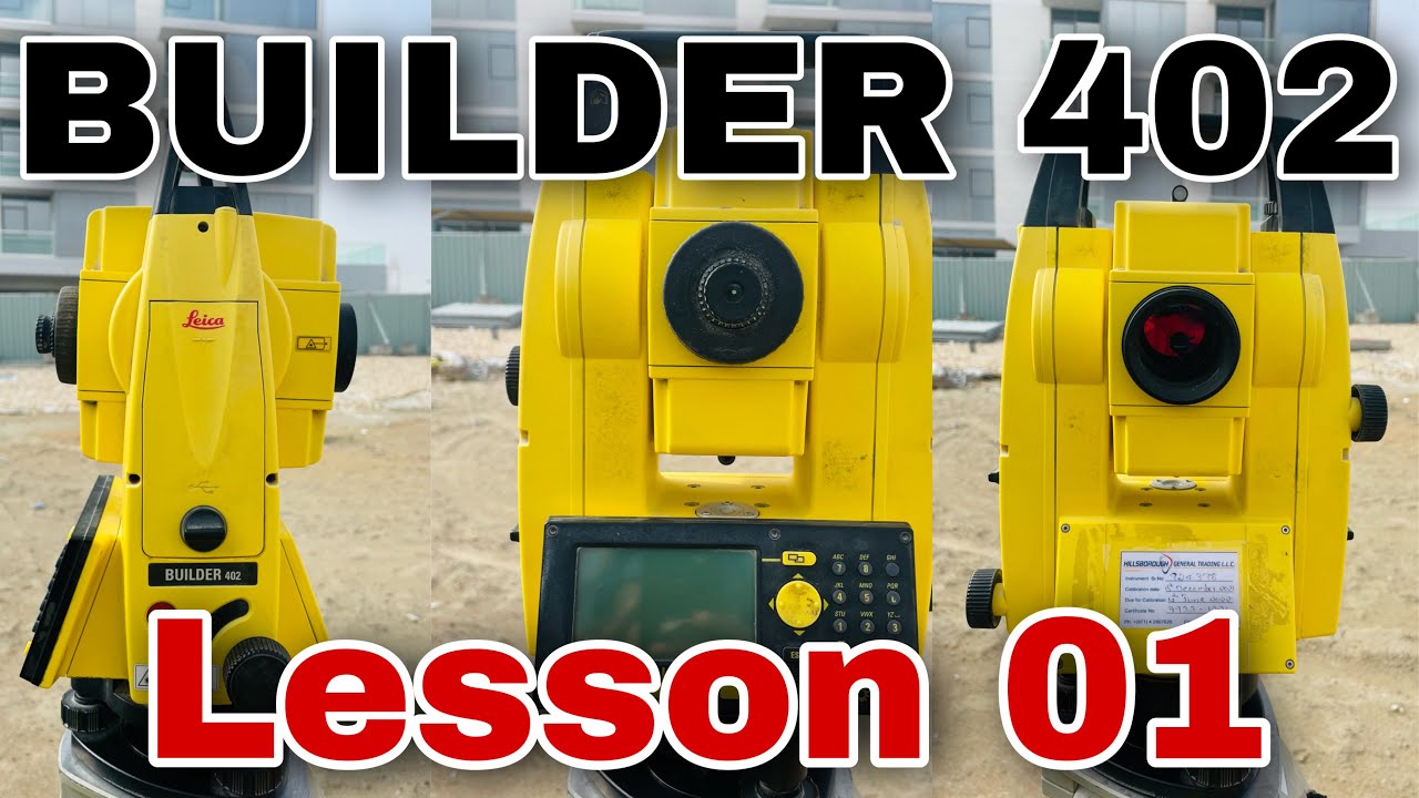 Leica Builder 402 Total Station Basics || Malayalam || Gulf Tips || UAE