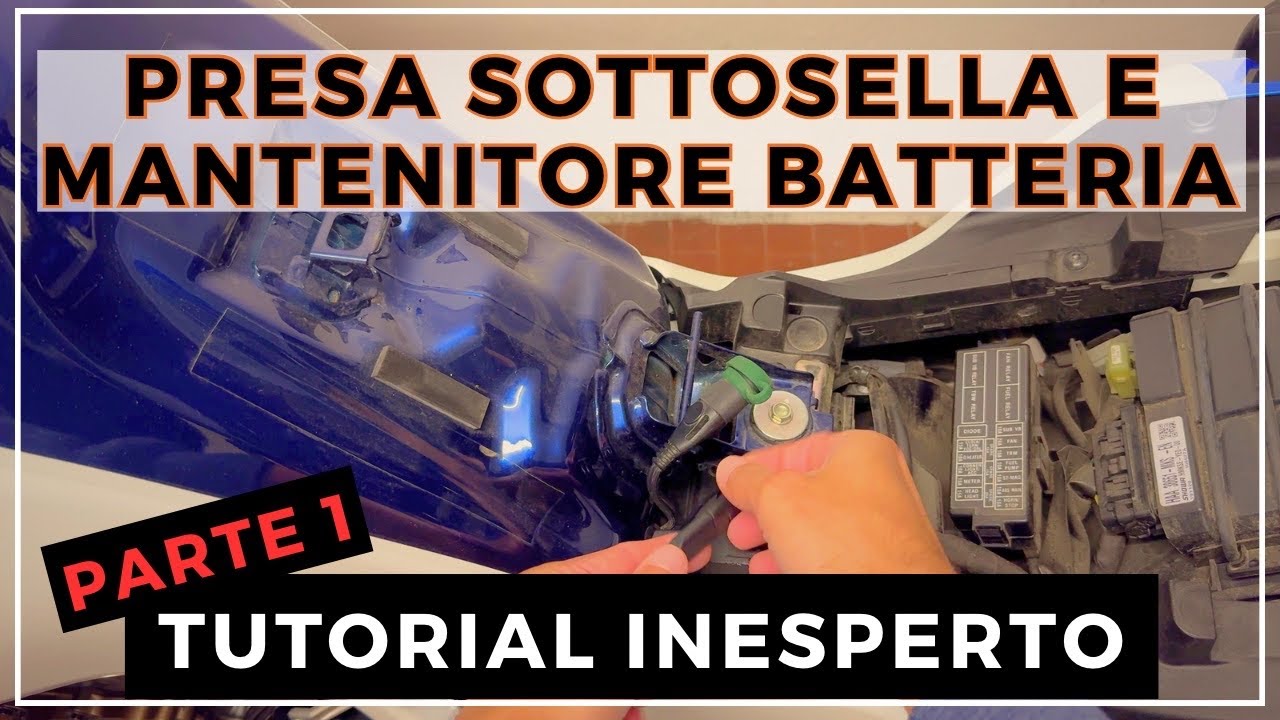 EP. 1 - INSTALLAZIONE PRESA ausiliaria sottosella e collegamento esterno MANTENITORE BATTERIA