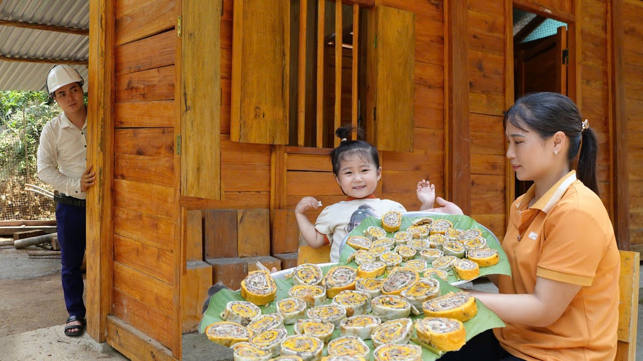 How to make delicious and simple egg spring rolls - Who cares and gives gifts to Nhim ?