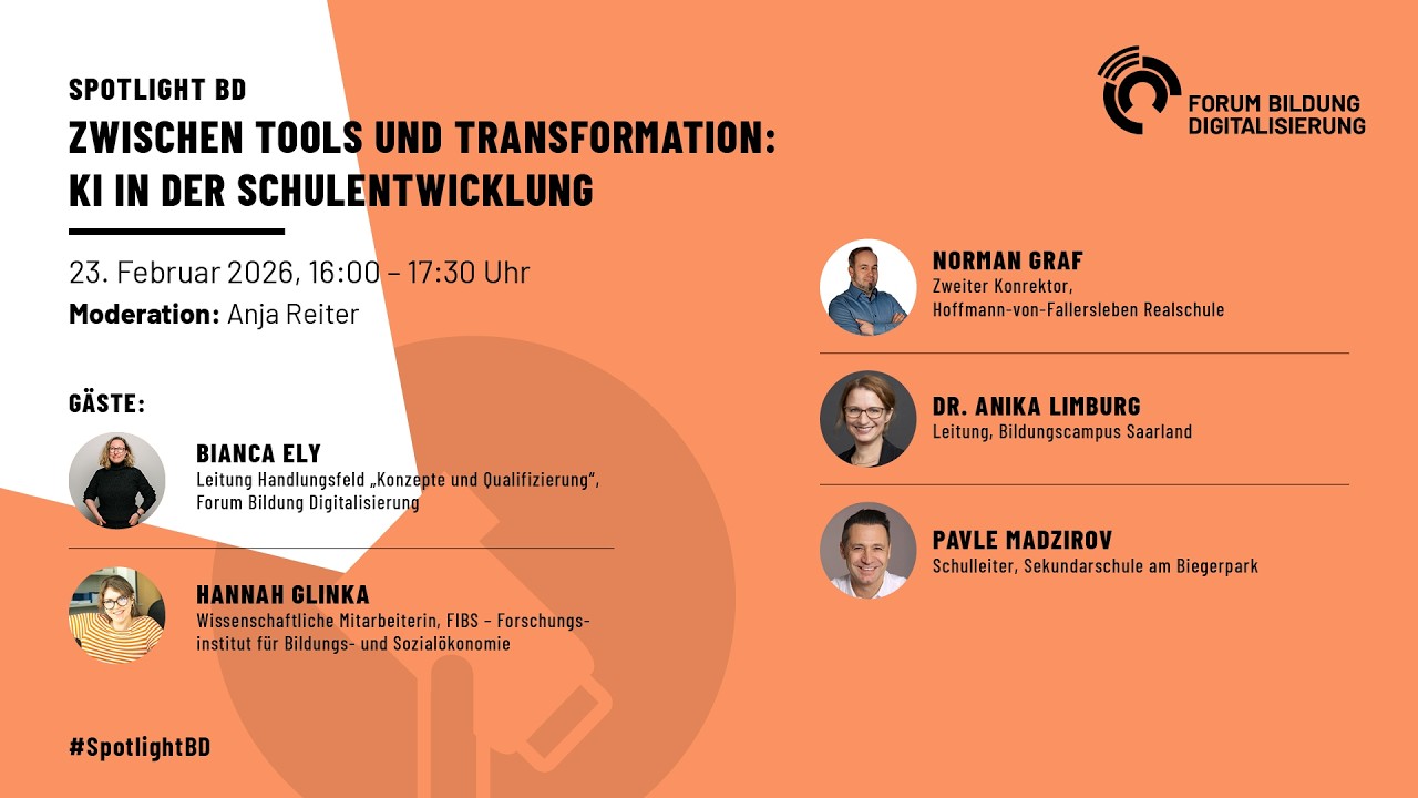 Spotlight BD: Zwischen Tools und Transformation – KI in der Schulentwicklung