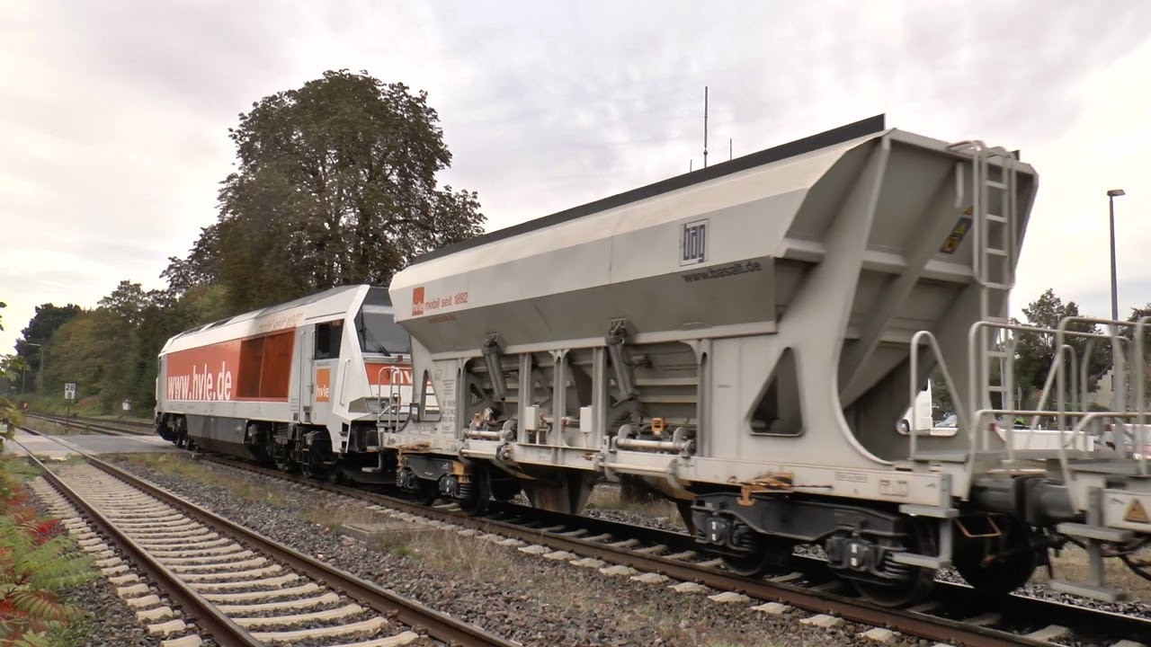 Voith Maxima hvle V 490.3 Anfahrt in Ahlhorn Full Power mit rund 4000 Tonnen im Oktober 2016