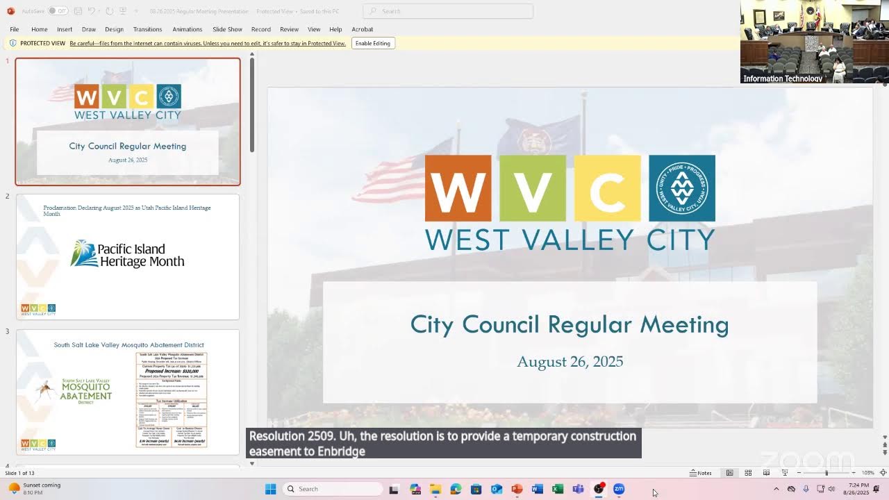 08.26.2025 City Council Regular Meeting