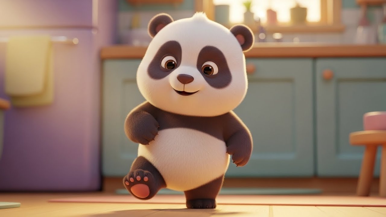 Завтрак танец маленькой панды «Ням-ням» 🐼🥞🍴 | Мультфильм для детей и весёлые приключения