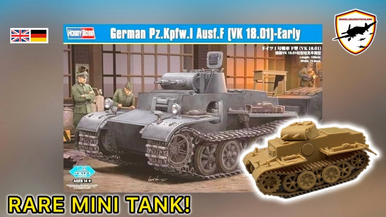 Building the Rare Pz.Kpfw I Ausf.F (1/35) - Full Hobby Boss Model Kit Build 🇬🇧🇩🇪