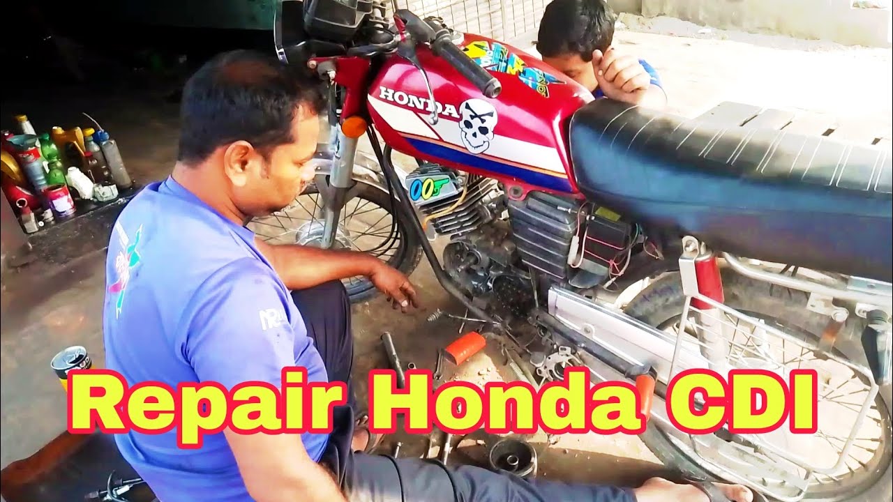 Repair my bike Honda H100 CDI । Honda cdi made in Japan। Modify Honda CDI। Natural Biker।