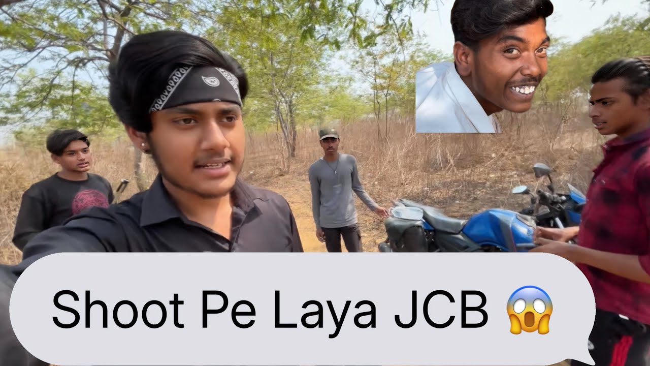 Shoot Pe Laya JCB 😱 #vlog #enjoyment #shoot #bts #explore 