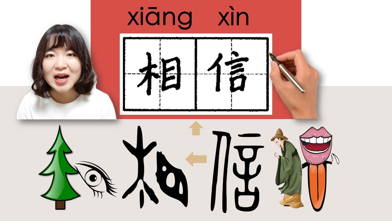 【NEW HSK3】_#HSK3#_相信/xiangxin/(believe) How to Pronounce/Say/Write Chinese Vocabulary/Character