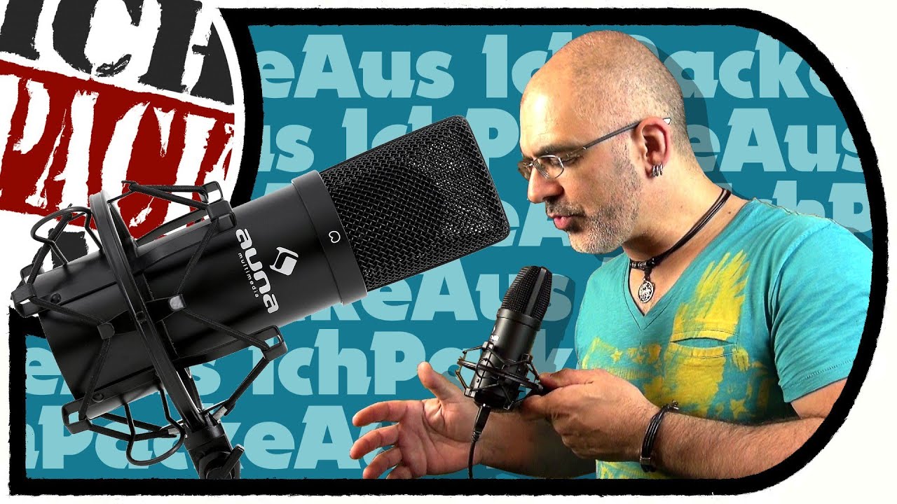 USB MiKROFON Auna Mic-900B für Vlogs, LETS PLAYS, Tutorials und GESANG (Unboxing/Testaufnahme)