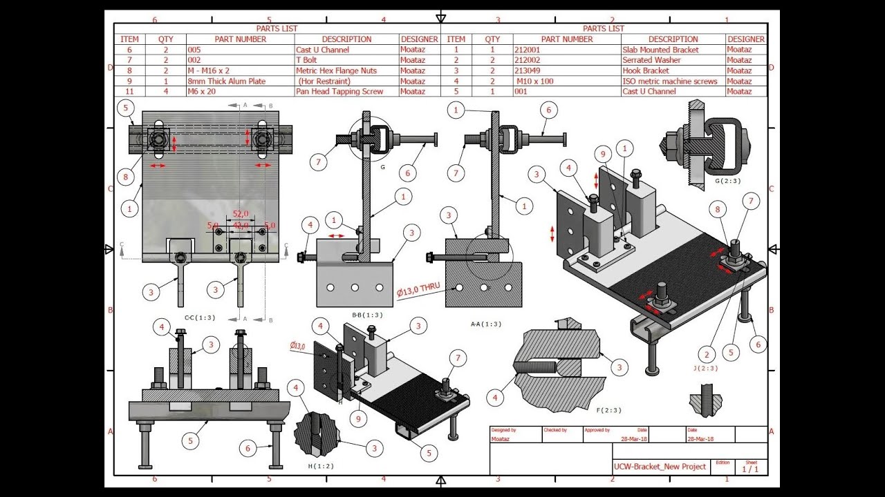 animation of Unitized curtain wall bracket ,