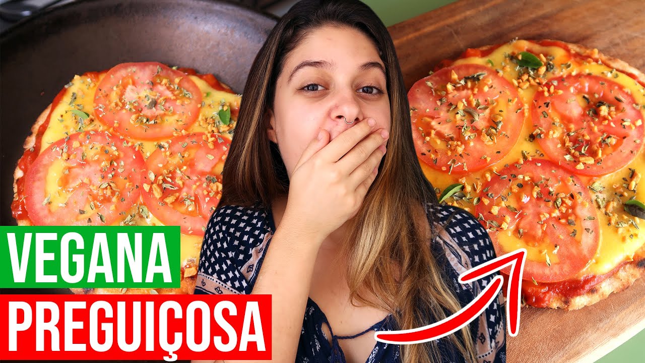 PIZZA DE FRIGIDEIRA VEGANA E SEM GLÚTEN | Vegana Preguiçosa