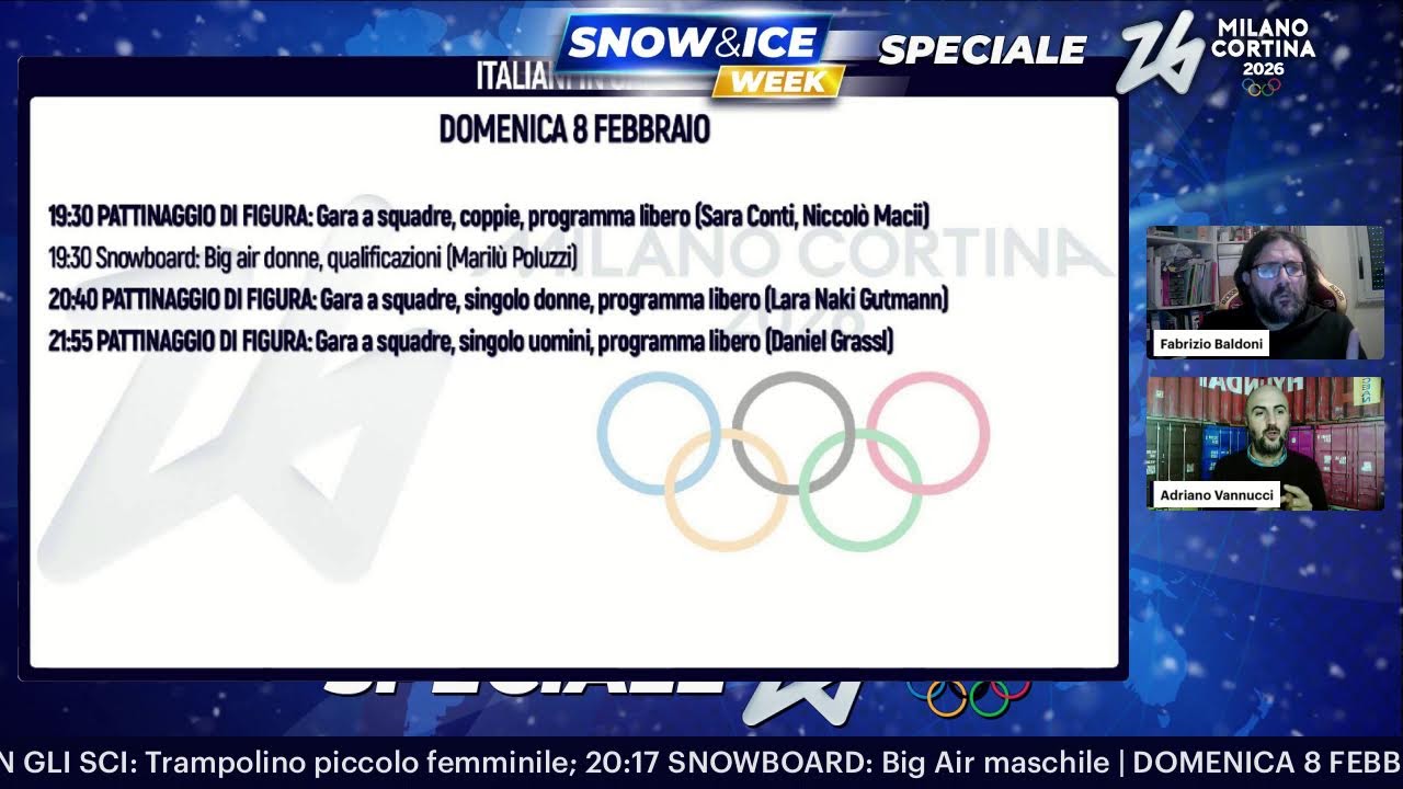 SNOW&ICE Week, Milano Cortina 2026. Franzoni e Paris subito a medaglia!