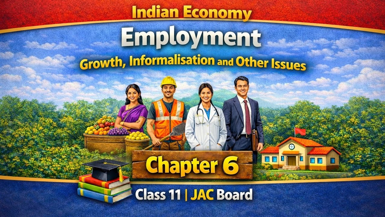 Employment | Chapter 6 | Most important MCQs 😱 | Class 11 JAC Board, UP Board Economics| CBSE 12th